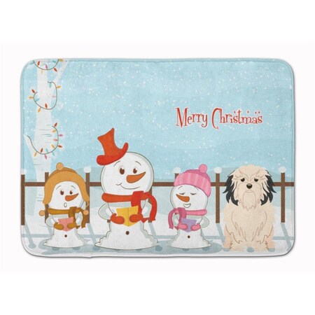 Carolines Treasures Merry Christmas Carolers Lowchen Machine Washable Memory Foam Mat BB2350RUG